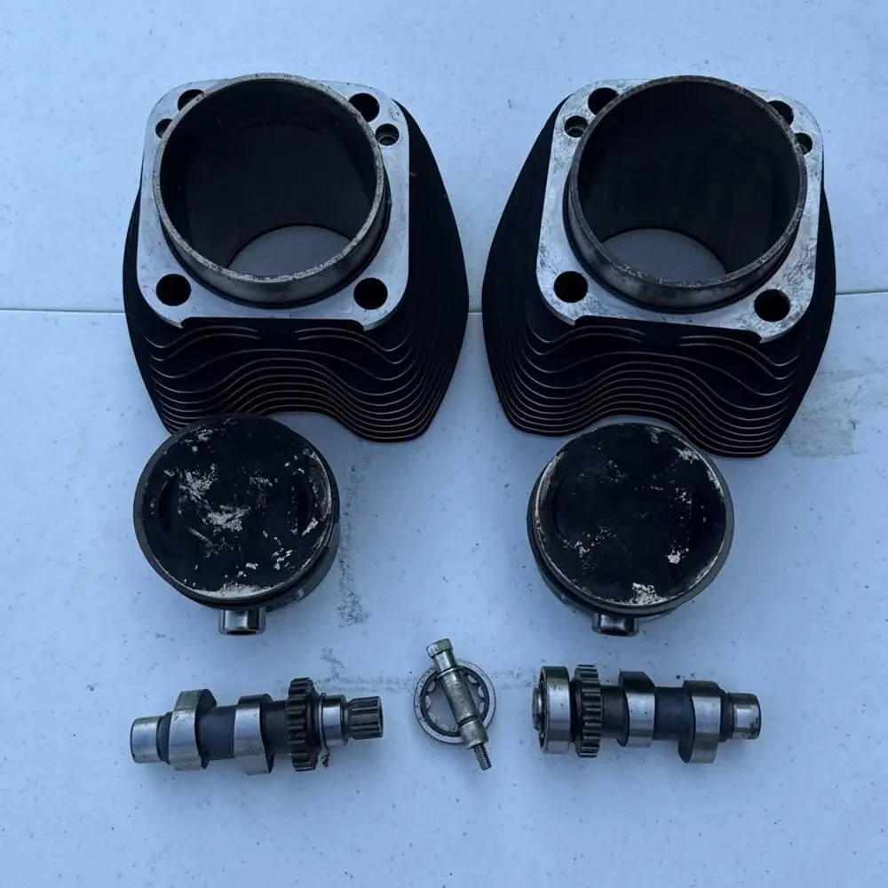 Harley-Davidson 16593-99 B3253 Twin Cam Cylinders & Pistons Front Rear Camshafts